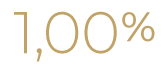 Złoty napis "1,16%" na białym tle.